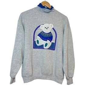 Vintage Gopher Sport Grandmacore Bear Crew Neck Large